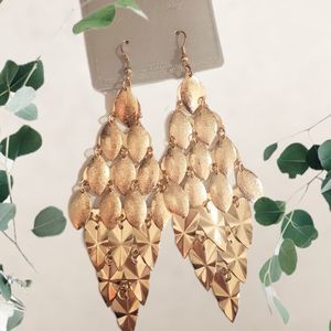 Princess Gold Drop Earrings